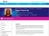 Website Screenshot Marie Pierrot, PA