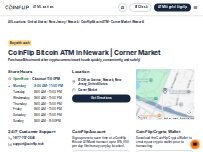 Website Screenshot CoinFlip Bitcoin ATM - Corner Market (Newark)