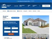 Website Screenshot DSLD Homes - Atwater Villas
