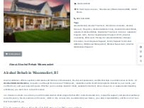 Website Screenshot Alcohol Rehab Woonsocket