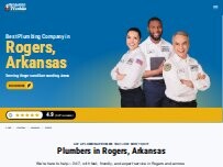 Website Screenshot Benjamin Franklin Plumbing of Rogers