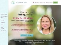 Website Screenshot Dr. Jill Weber, Ph.D.
