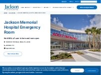 Website Screenshot Jackson Memorial Hospital Emergency Room