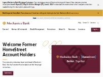 Website Screenshot Mechanics Bank - San Rafael Branch
