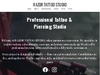 Website Screenshot Razor Tattoo Studio