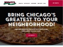 Website Screenshot Rosati's Pizza World Corporate Headquarters