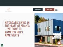 Website Screenshot Hamilton Hills
