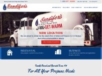 Website Screenshot Sandifers LP Gas