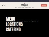 Website Screenshot Pressed Cafe Seaport