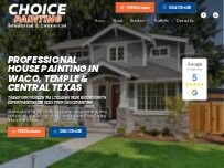 Website Screenshot Choice Painting, LLC