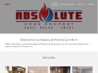 Website Screenshot Absolute Home Comfort