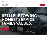 Website Screenshot MC Towing & Transport