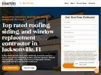 Website Screenshot Martin Home Exteriors