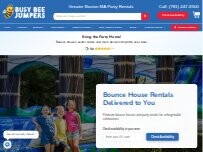 Website Screenshot Busy Bee Jumpers of Worcester