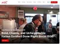 Website Screenshot Bellizzi's Pizza Joint