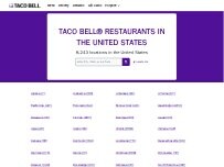Website Screenshot Taco Bell