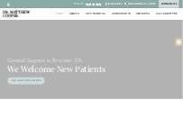 Website Screenshot Dr. Matthew Cooper