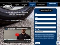 Website Screenshot Galaxy Concrete Coatings of Phoenix