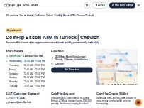 Website Screenshot CoinFlip Bitcoin ATM - Chevron (Turlock)