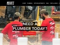Website Screenshot Meaux's Plumbing and Tank Service