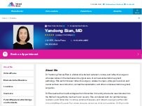 Website Screenshot Yandong Bian, MD