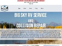 Website Screenshot Big Sky RV Service and Collision Repair