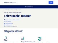 Website Screenshot Fritz Dlabik