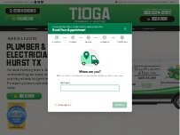 Website Screenshot Tioga Plumbing & Electric