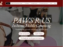 Website Paws R Us In-Home Mobile Grooming
