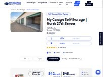 Website Screenshot My Garage Self Storage