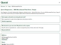 Website Screenshot Quest Diagnostics