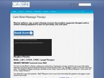 Website Screenshot Calm Relief Massage Therapy
