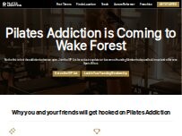Website Screenshot Pilates Addiction Wake Forest