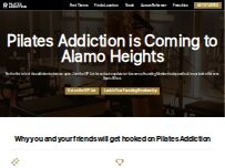 Website Screenshot Pilates Addiction Alamo Heights