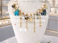 Website Screenshot Blessed And Beautiful Custom Collective