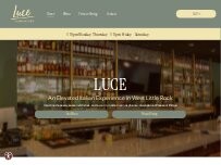Website Screenshot Luce Italian Kitchen
