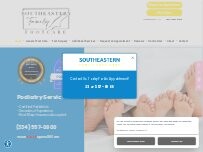 Website Screenshot Southeastern Family Foot Care