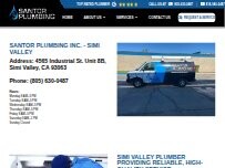 Website Screenshot Santor Plumbing Inc.