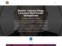 Website Screenshot Realtor Jeremy Dingy, Licensed Real Estate Salesperson