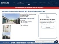 Website Screenshot American Self Storage- Speedway