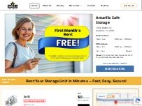 Website Screenshot Amarillo Safe Storage