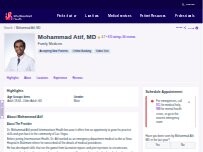 Website Screenshot Mohammad Atif, MD