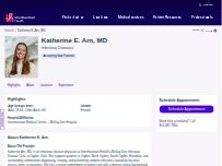 Website Screenshot Katherine E. Arn, MD
