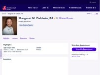 Website Screenshot Margaret M. Baldwin, PA