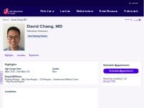Website Screenshot David Chang, MD