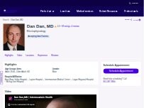 Website Screenshot Dan Dan, MD