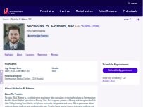 Website Screenshot Nicholas B. Edman, NP