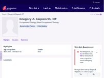 Website Screenshot Gregory A. Hepworth, DPT