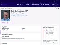 Website Screenshot Eric J. Hartman, DPT
