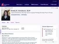 Website Screenshot Emily E. Erickson,